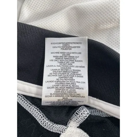 Adidas Men's White & Black 1/4 Zip Polyester Pullover Sweatshirt - XL - Picture 4 of 4